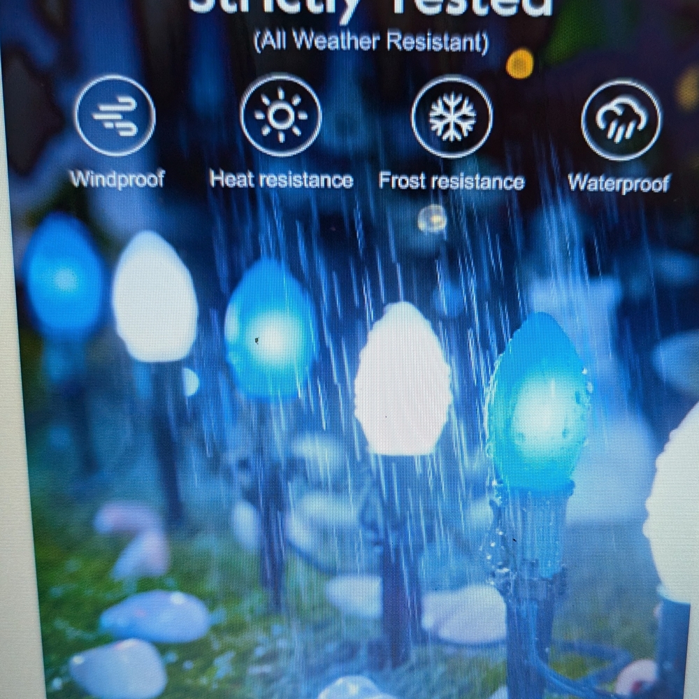 Brightown 25 Outdoor Waterproof LED Lights With Stakes